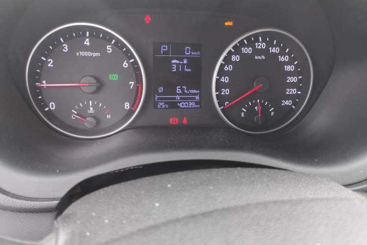 Used Hyundai Celesta 2020 1.6L Automatic GL Enjoyable Edition Odometer Close Up