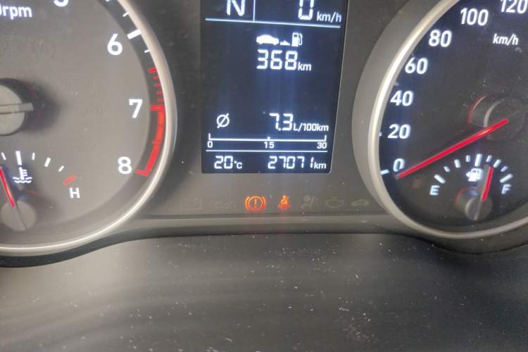 Used Hyundai Celesta 2020 1.6L Automatic GL Enjoyable Edition Odometer Close Up