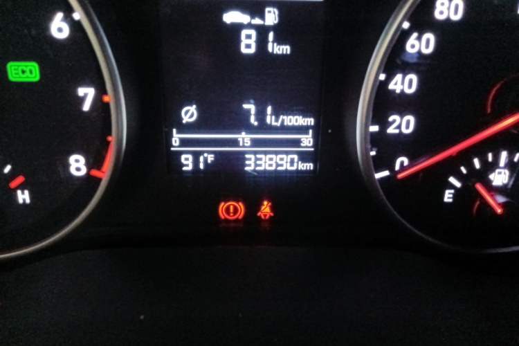 Used Hyundai Celesta 2020 1.6L Automatic GL Enjoyable Edition Odometer Close Up