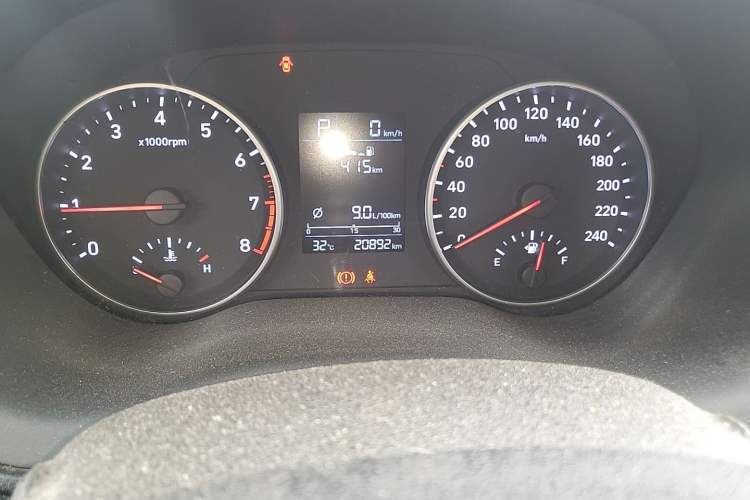 Used Hyundai Celesta 2020 1.6L Automatic GL Enjoyable Edition Odometer Close Up