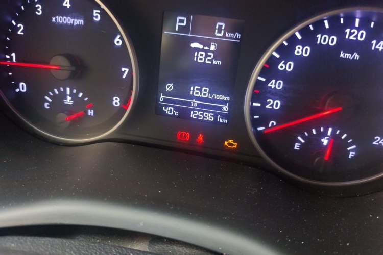 Used Hyundai Celesta 2020 1.6L Automatic GL Enjoyable Edition Odometer Close Up