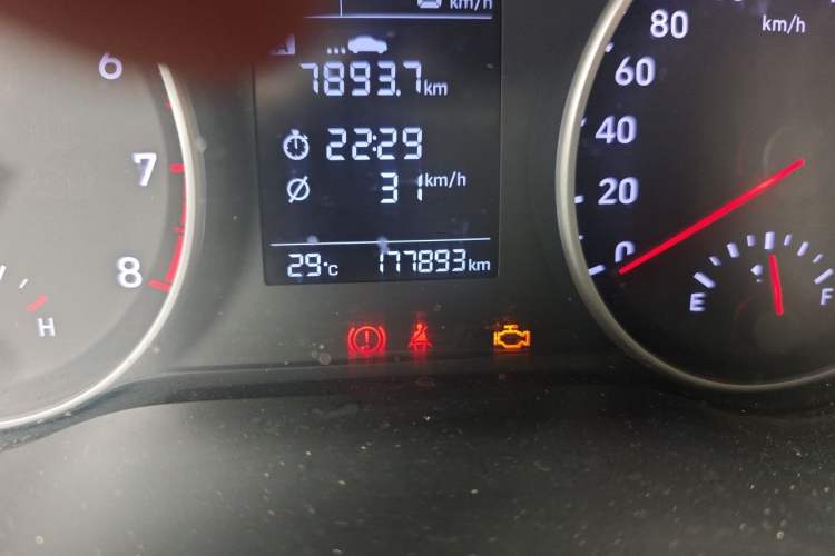 Used Hyundai Celesta 2020 1.6L Automatic GL Enjoyable Edition Odometer Close Up