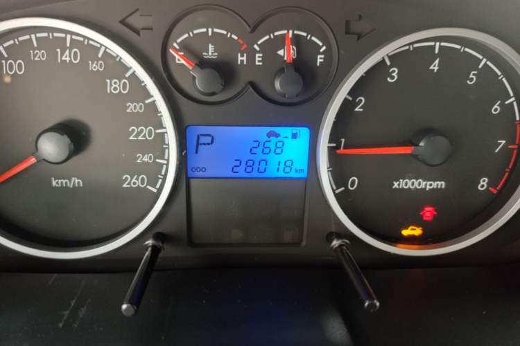 Used Hyundai Coupe 2006 2.0L Automatic Transmission Odometer Close Up