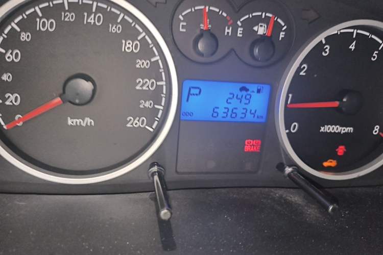 Used Hyundai Coupe 2006 2.0L Automatic Transmission Odometer Close Up