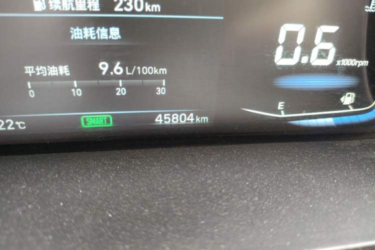 Used Hyundai Custo 2021 270TGDi Prestige LUX Odometer Close Up