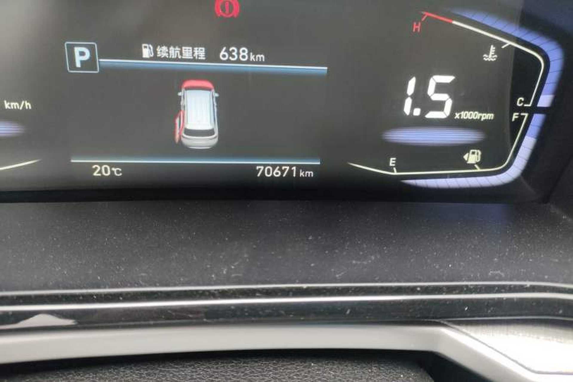 Used Hyundai Custo 2021 380TGDi Deluxe Edition DLX Odometer Close Up