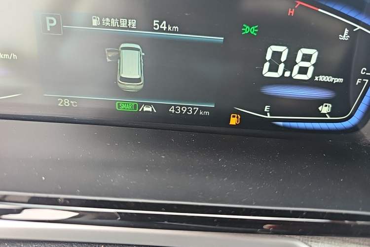 Used Hyundai Custo 2021 270TGDi Prestige LUX Odometer Close Up