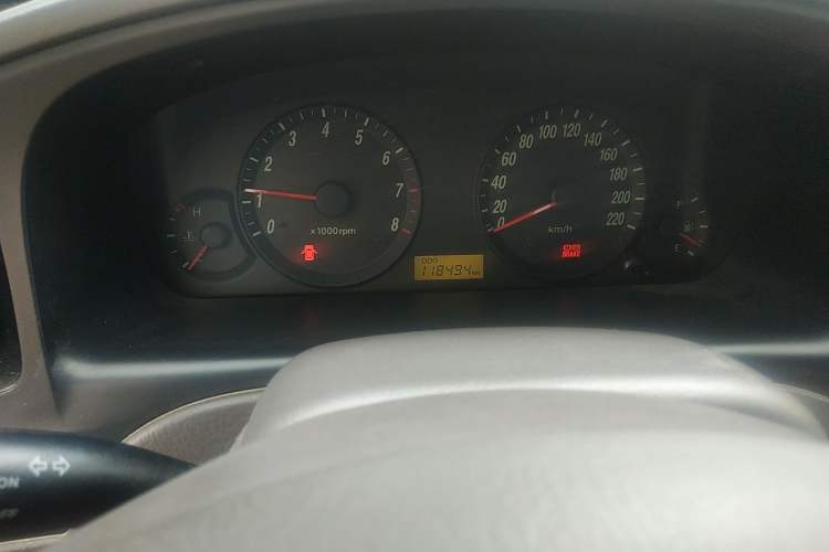 Used Hyundai Elantra 2007 1.6L Manual Comfort Model Odometer Close Up