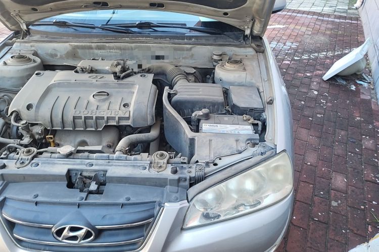 Used Hyundai Elantra 2007 1.6L Manual Comfort Model Engine Bay Left