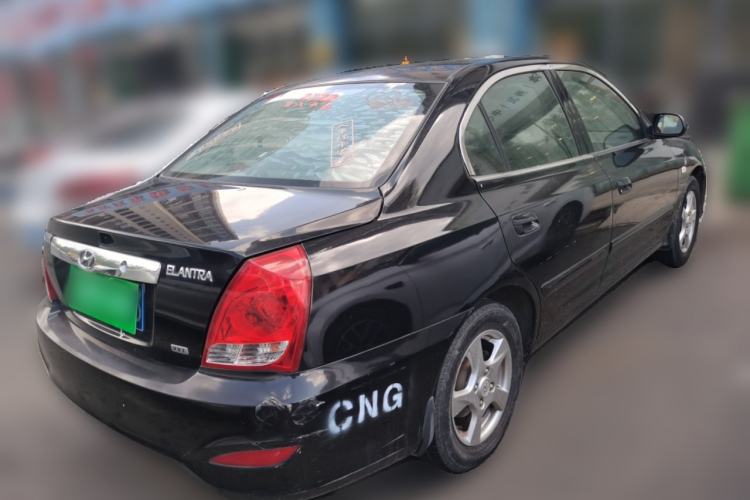 Used Hyundai Elantra 2012 1.6L Manual CNG Dual-Fuel Version Rear Right 45 Deg