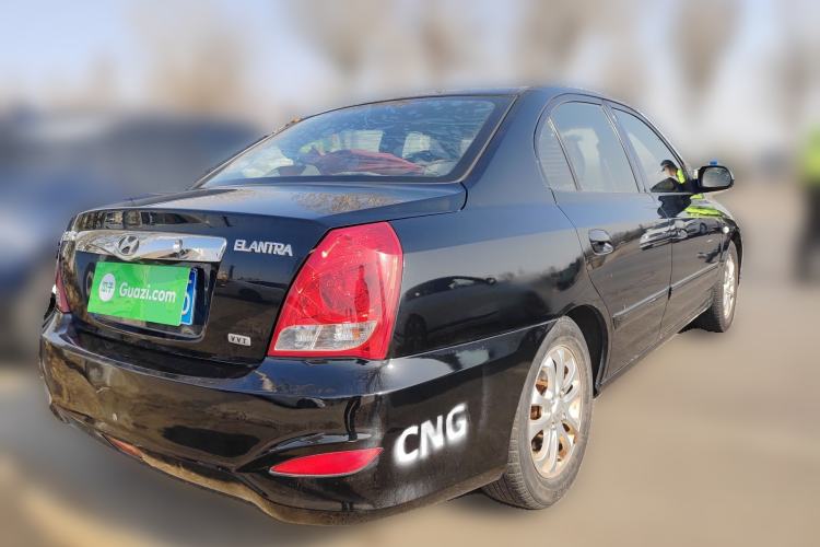 Used Hyundai Elantra 2012 1.6L Manual CNG Dual-Fuel Version Rear Right 45 Deg