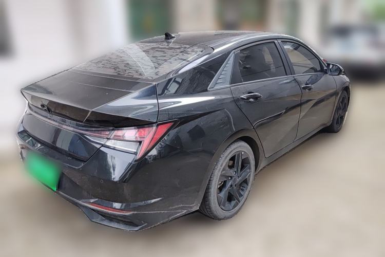 Used Hyundai Elantra 2021 1.5L CVT TOP Flagship Edition Rear Right 45 Deg