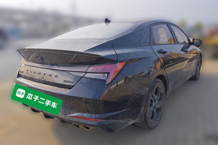 Used Hyundai Elantra 2021 240TGDi DCT TOP Flagship Edition Rear Right 45 Deg