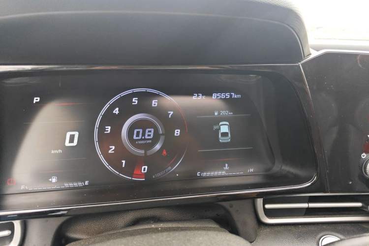 Used Hyundai Elantra 2021 1.5L CVT GLX Elite Edition Odometer Close Up