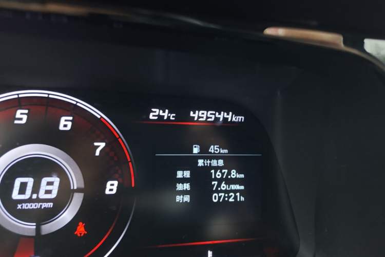 Used Hyundai Elantra 2021 1.5L CVT GLX Elite Edition Odometer Close Up