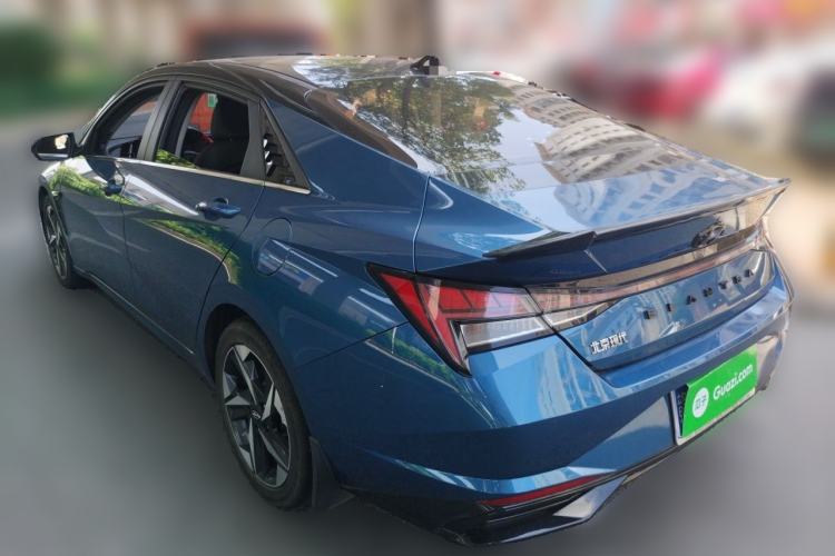 Used Hyundai Elantra 2021 1.5L CVT LUX Prestige Edition Rear Left 45 Deg
