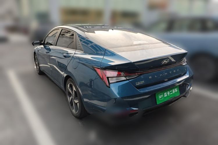Used Hyundai Elantra 2021 1.5L CVT TOP Flagship Edition Rear Left 45 Deg