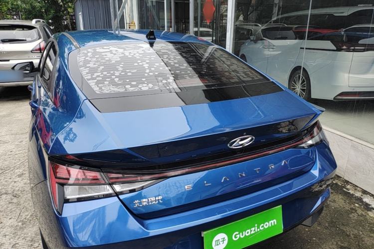 Used Hyundai Elantra 2021 1.5L CVT LUX Prestige Edition Rear Left 45 Deg
