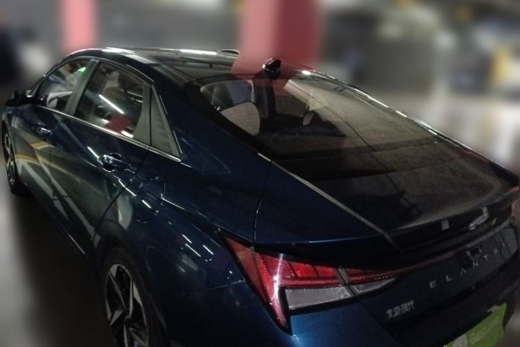 Used Hyundai Elantra 2021 1.5L CVT LUX Prestige Edition Rear Left 45 Deg