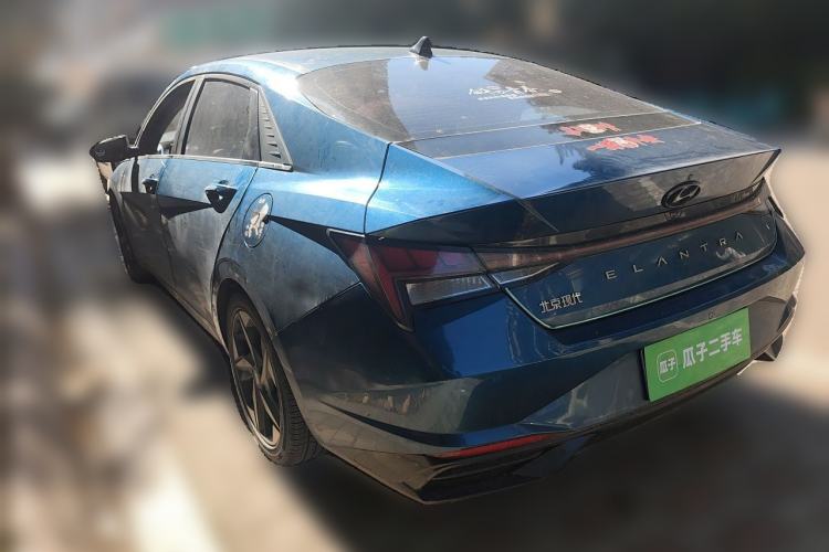 Used Hyundai Elantra 2021 1.5L CVT GLX Elite Edition Rear Left 45 Deg