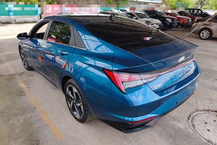 Used Hyundai Elantra 2021 1.5L CVT LUX Prestige Edition Rear Left 45 Deg