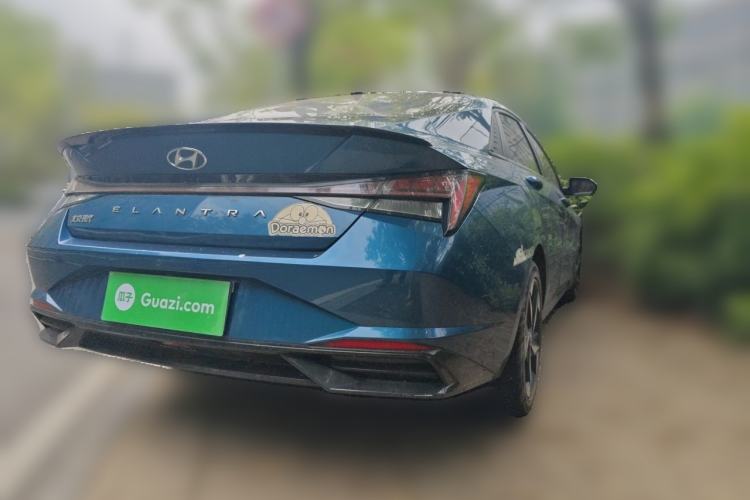 Used Hyundai Elantra 2021 1.5L CVT GLX Elite Edition Rear Right 45 Deg