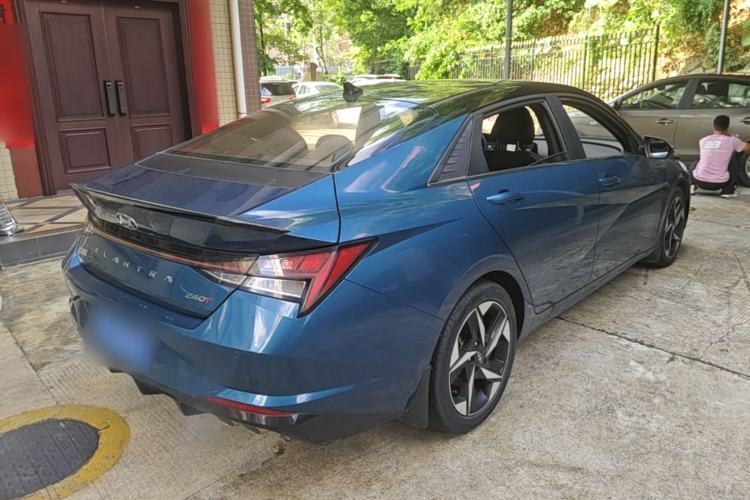 Used Hyundai Elantra 2021 240TGDi DCT TOP Flagship Edition Rear Right 45 Deg