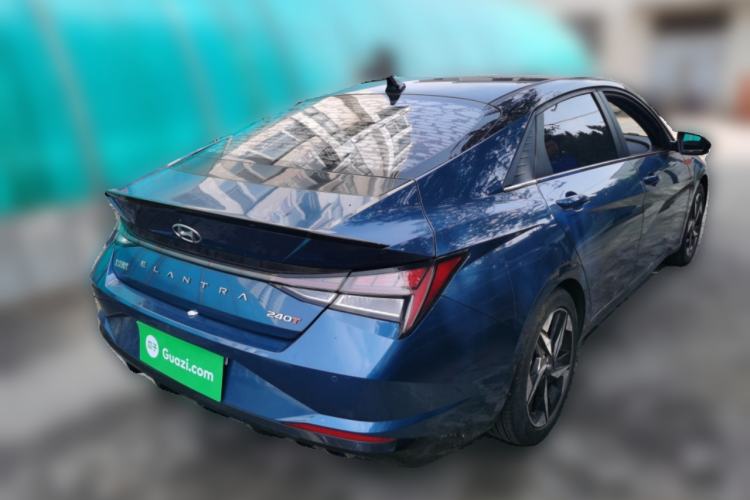 Used Hyundai Elantra 2021 240TGDi DCT TOP Flagship Edition Rear Right 45 Deg