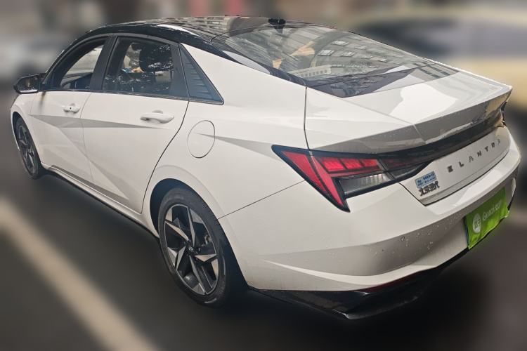 Used Hyundai Elantra 2021 1.5L CVT TOP Flagship Edition Rear Left 45 Deg