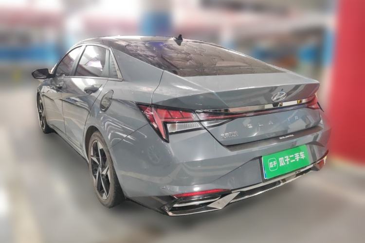 Used Hyundai Elantra 2021 1.5L CVT TOP Flagship Edition Rear Left 45 Deg