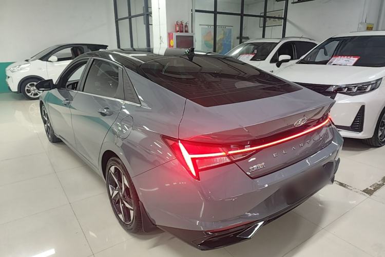 Used Hyundai Elantra 2021 1.5L CVT TOP Flagship Edition Rear Left 45 Deg