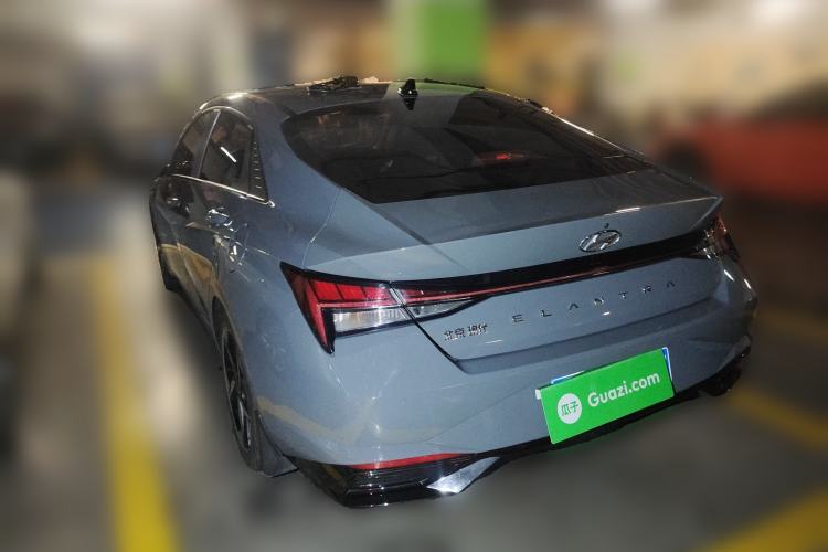 Used Hyundai Elantra 2021 1.5L CVT LUX Prestige Edition Rear Left 45 Deg