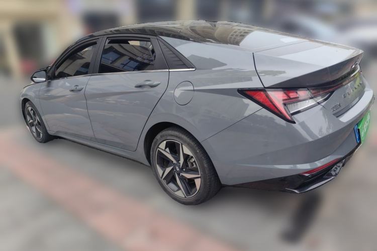 Used Hyundai Elantra 2021 1.5L CVT LUX Prestige Edition Rear Left 45 Deg