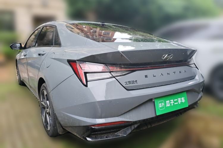 Used Hyundai Elantra 2021 1.5L CVT LUX Prestige Edition Rear Left 45 Deg