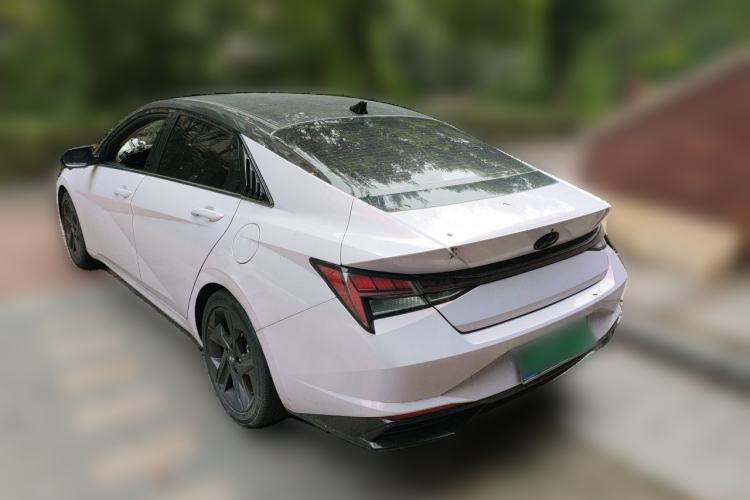 Used Hyundai Elantra 2021 1.5L CVT LUX Prestige Edition Rear Left 45 Deg