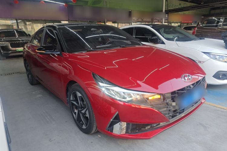 Used Hyundai Elantra 2021 240TGDi DCT TOP Flagship Edition Front Right 45 Deg