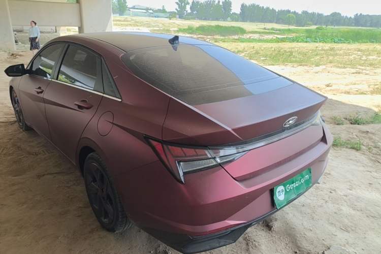 Used Hyundai Elantra 2021 1.5L CVT TOP Flagship Edition Rear Left 45 Deg