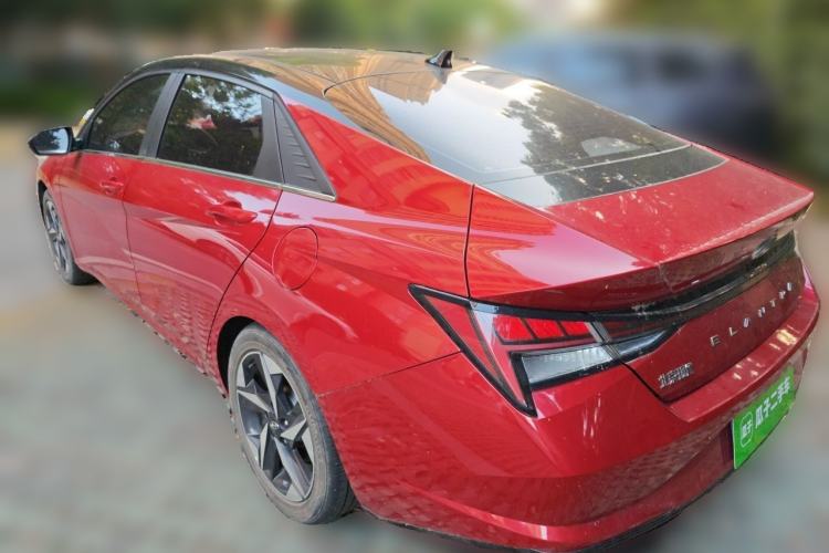 Used Hyundai Elantra 2021 1.5L CVT TOP Flagship Edition Rear Left 45 Deg