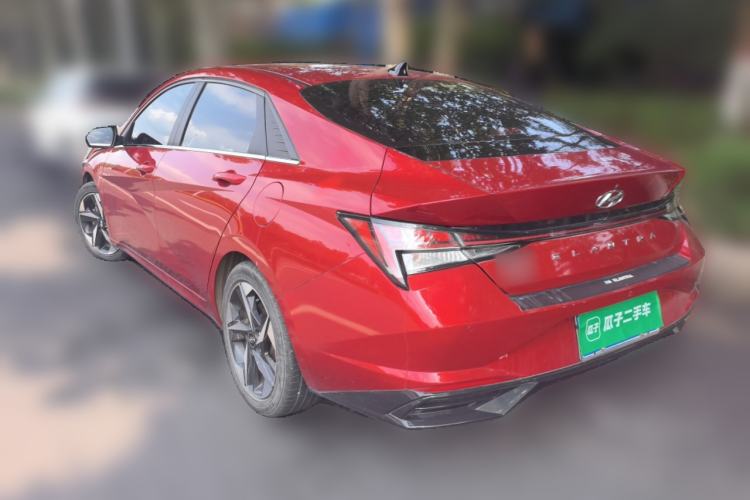 Used Hyundai Elantra 2021 1.5L CVT LUX Prestige Edition Rear Left 45 Deg