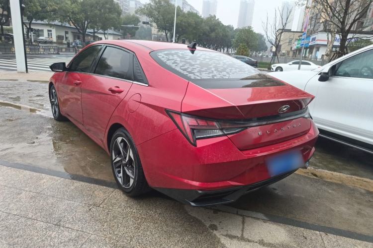 Used Hyundai Elantra 2021 1.5L CVT LUX Prestige Edition Rear Left 45 Deg