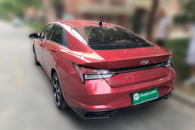 Used Hyundai Elantra 2021 1.5L CVT LUX Prestige Edition Rear Left 45 Deg