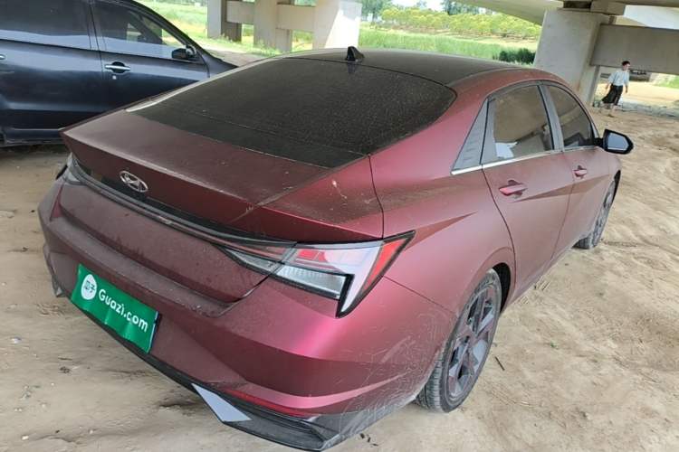 Used Hyundai Elantra 2021 1.5L CVT TOP Flagship Edition Rear Right 45 Deg