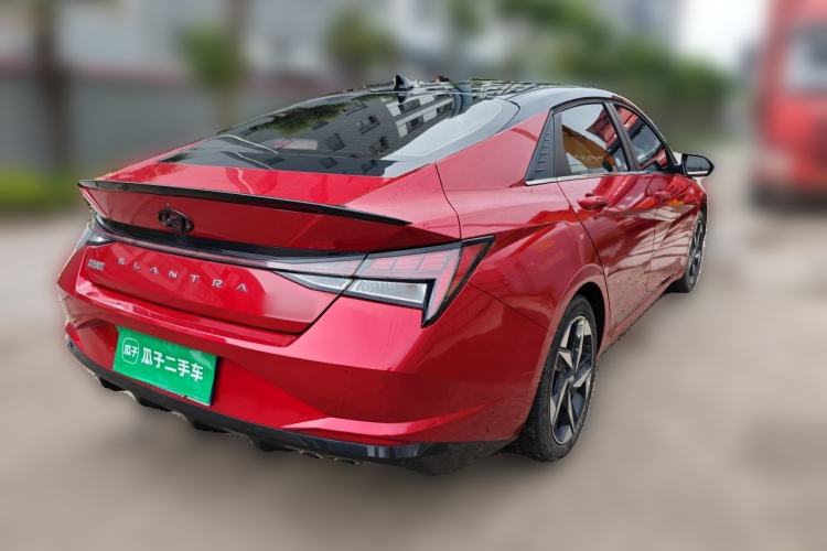 Used Hyundai Elantra 2021 240TGDi DCT LUX Prestige Edition Rear Right 45 Deg