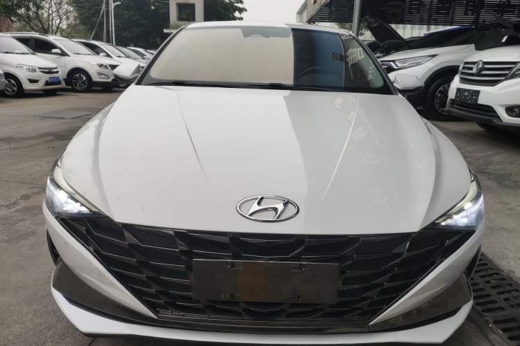 Used Hyundai Elantra 2021 1.5L CVT LUX Prestige Edition Front