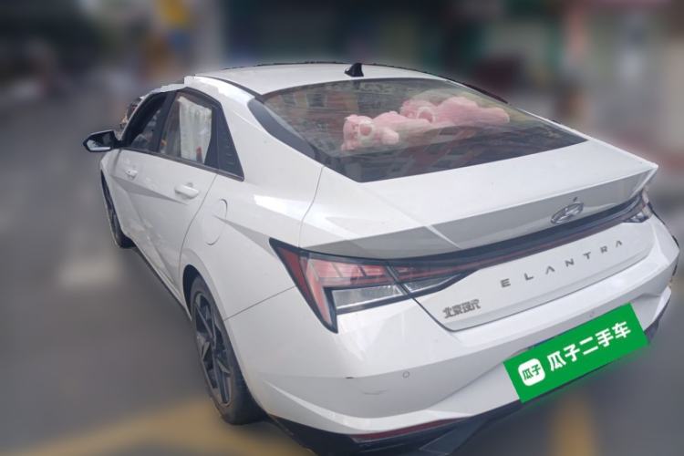 Used Hyundai Elantra 2021 1.5L CVT LUX Prestige Edition Rear Left 45 Deg