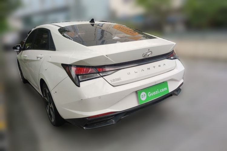 Used Hyundai Elantra 2021 1.5L CVT GLX Elite Edition Rear Left 45 Deg