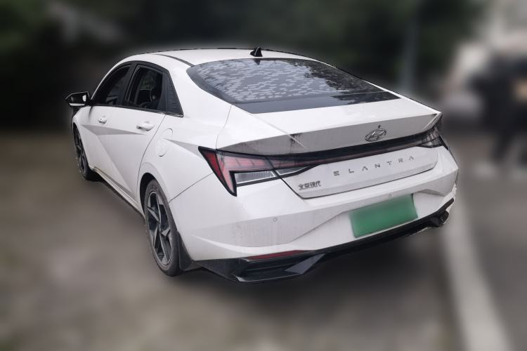 Used Hyundai Elantra 2021 1.5L CVT LUX Prestige Edition Rear Left 45 Deg