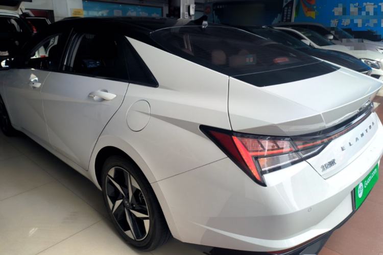 Used Hyundai Elantra 2021 1.5L CVT TOP Flagship Edition Rear Left 45 Deg