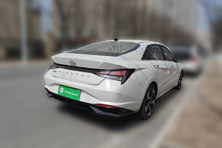 Used Hyundai Elantra 2021 1.5L CVT GLX Elite Edition Rear Right 45 Deg