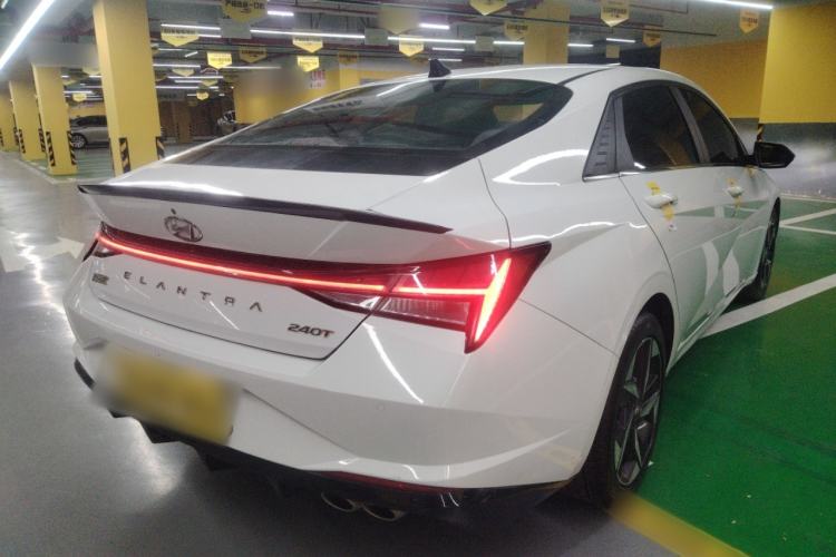Used Hyundai Elantra 2021 240TGDi DCT LUX Prestige Edition Rear Right 45 Deg